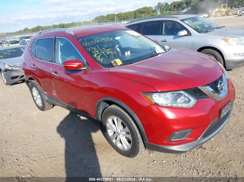 2015 Nissan Rogue Sv VIN: KNMAT2MV4FP526340 Lot: 40379591