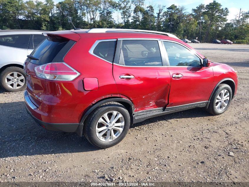 2015 Nissan Rogue Sv VIN: KNMAT2MV4FP526340 Lot: 40379591