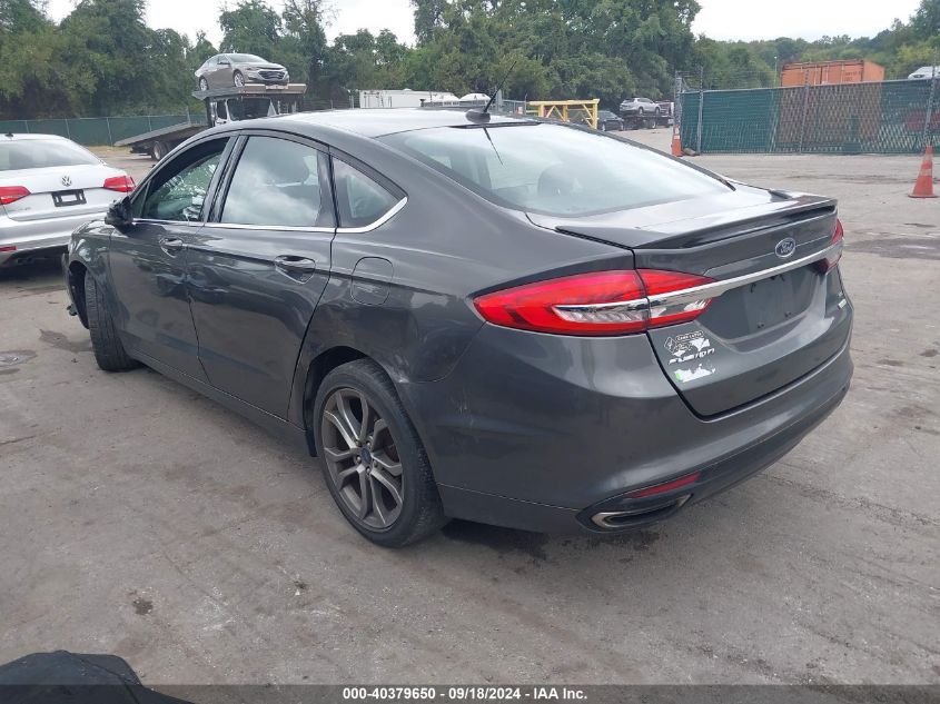 2017 FORD FUSION SE - 3FA6P0H91HR154923