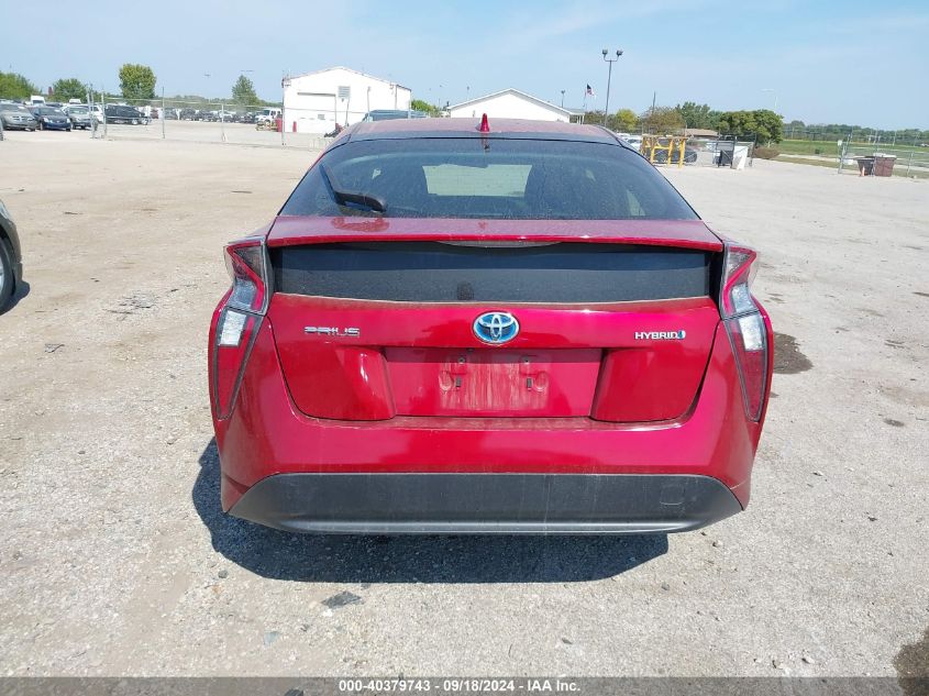 2016 Toyota Prius VIN: JTDKBRFU8G3517315 Lot: 40379743