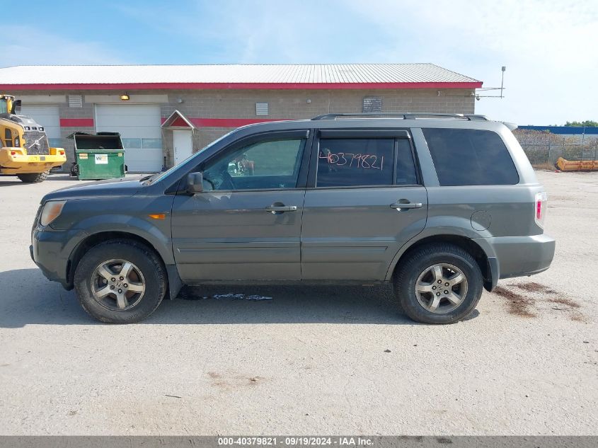 2007 Honda Pilot Ex-L VIN: 5FNYF18557B020991 Lot: 40379821