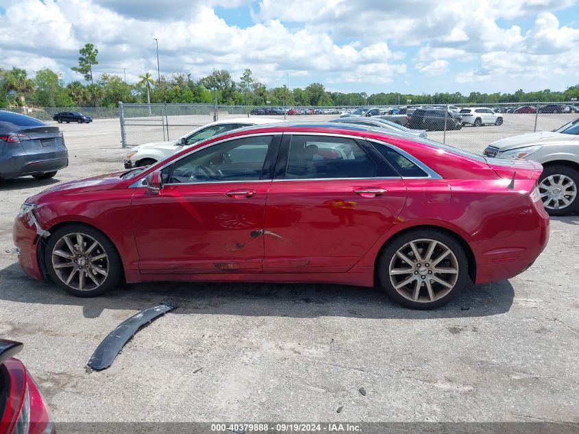 2014 Lincoln Mkz VIN: 3LN6L2GK5ER825409 Lot: 40379888