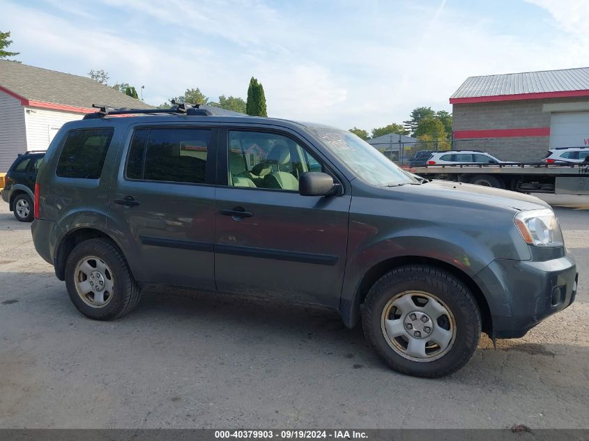 2011 Honda Pilot Lx VIN: 5FNYF4H29BB018192 Lot: 40379903