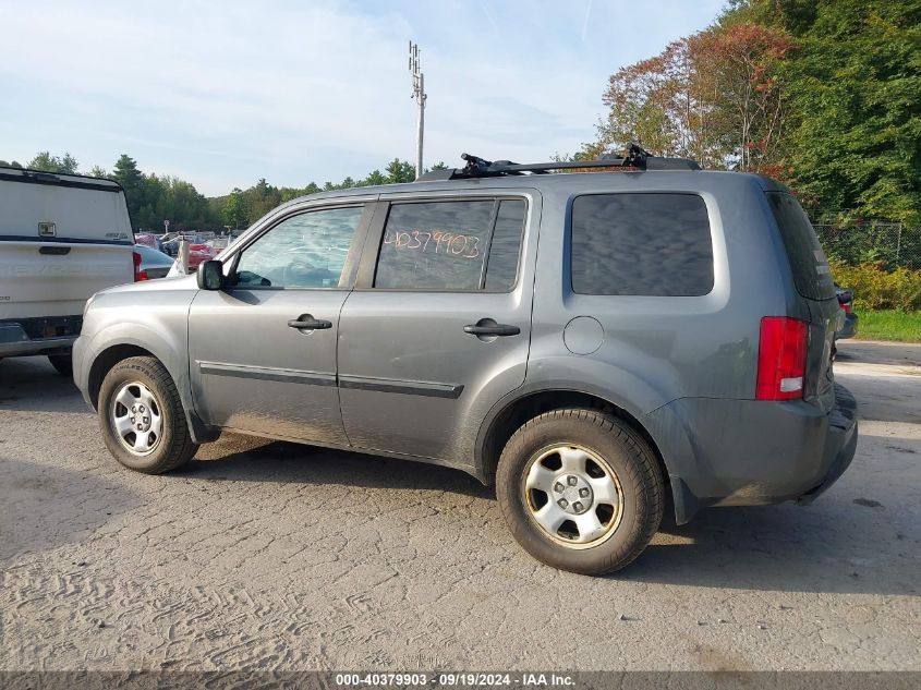 2011 Honda Pilot Lx VIN: 5FNYF4H29BB018192 Lot: 40379903