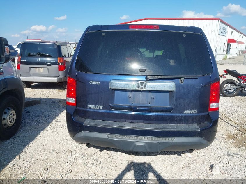 2014 Honda Pilot Lx VIN: 5FNYF4H2XEB027097 Lot: 40380046