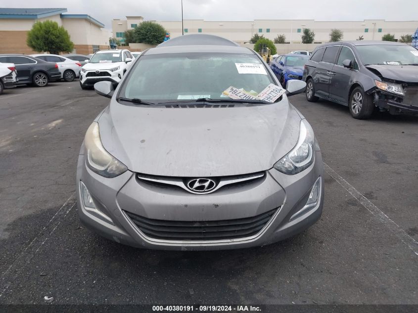 2014 Hyundai Elantra Se VIN: KMHDH4AE2EU086774 Lot: 40380191