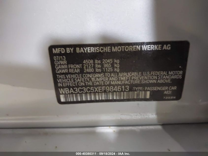 WBA3C3C5XEF984613 2014 BMW 320I xDrive