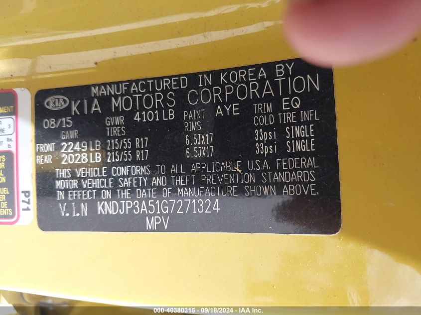 KNDJP3A51G7271324 2016 Kia Soul +