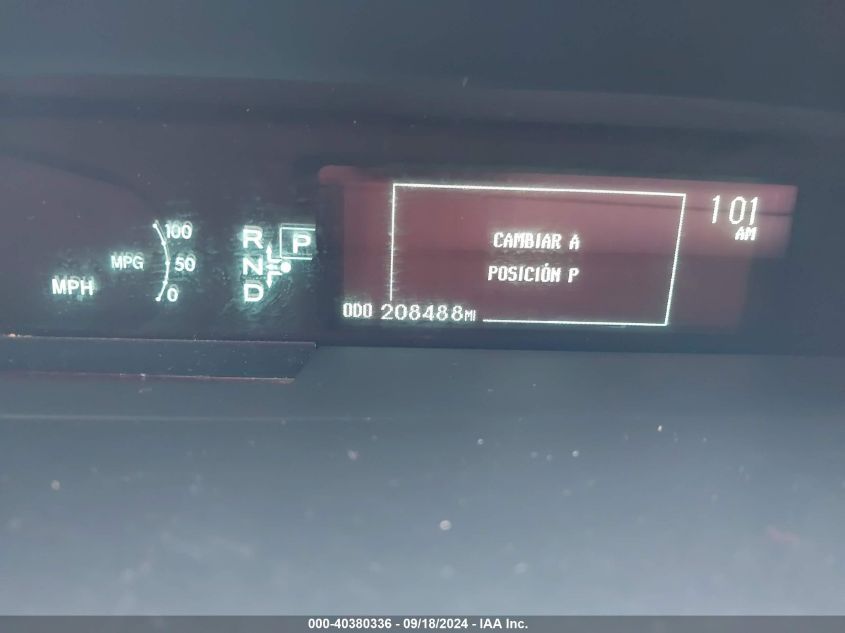 2010 Toyota Prius V VIN: JTDKN3DU7A0101739 Lot: 40380336