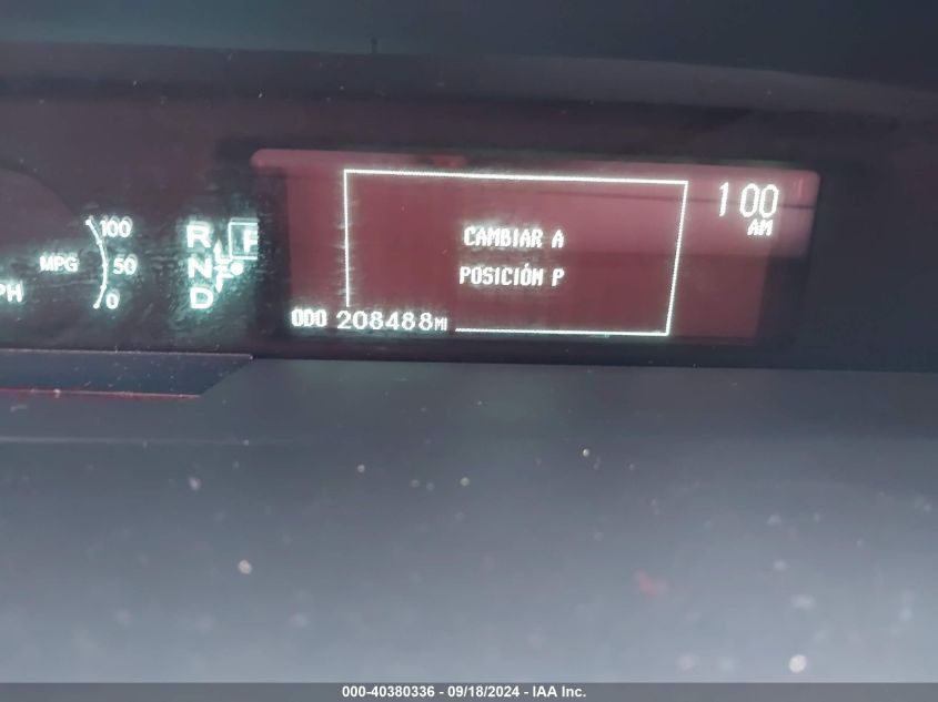 2010 Toyota Prius V VIN: JTDKN3DU7A0101739 Lot: 40380336