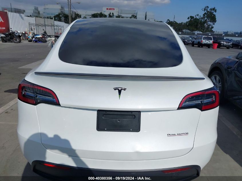 2024 Tesla Model Y Performance Dual Motor All-Wheel Drive VIN: 7SAYGDEF0RF121339 Lot: 40380356