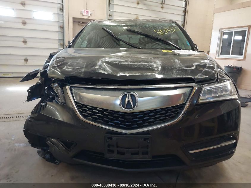 2016 Acura Mdx VIN: 5FRYD4H29GB021718 Lot: 40380430