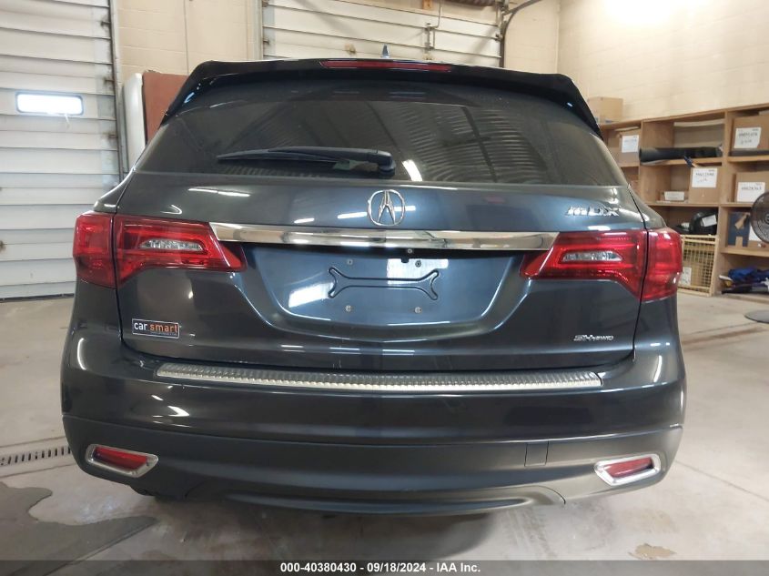 2016 Acura Mdx VIN: 5FRYD4H29GB021718 Lot: 40380430