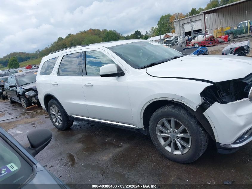 2016 Dodge Durango Sxt VIN: 1C4RDJAG1GC486582 Lot: 40380433