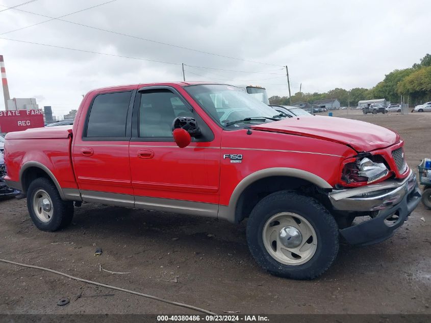 2001 Ford F150 Supercrew VIN: 1FTRW08L61KA31781 Lot: 40380486