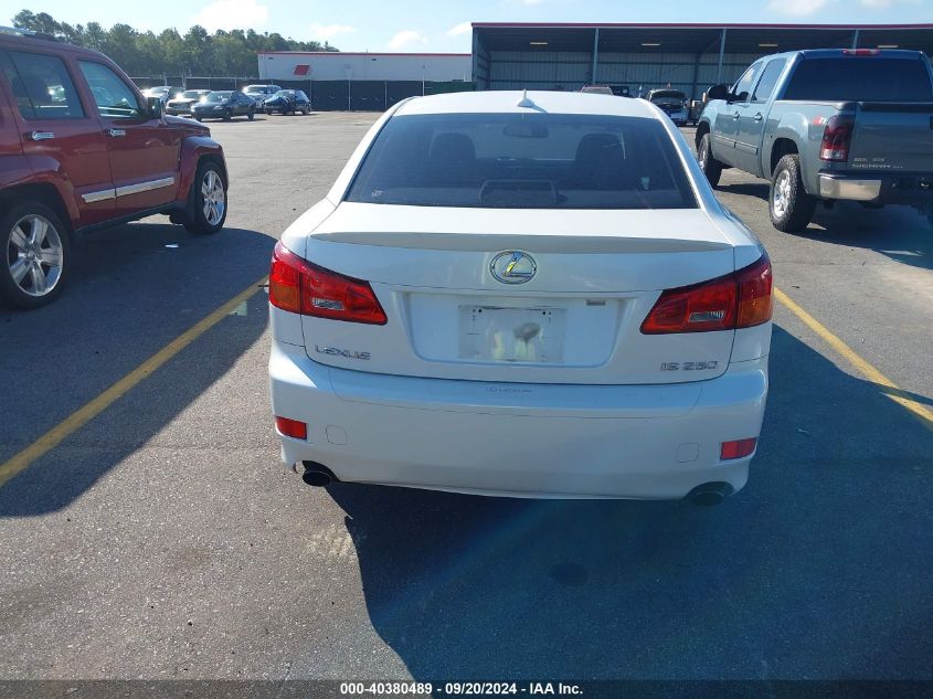 2008 Lexus Is 250 VIN: JTHBK262885068826 Lot: 40380489