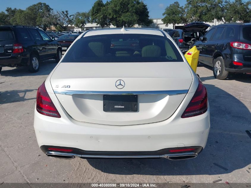 2019 Mercedes-Benz S 560 VIN: WDDUG8DB1KA438701 Lot: 40380598