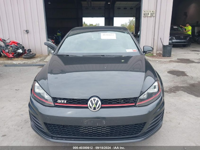 2017 Volkswagen Golf Gti Autobahn 4-Door/S 4-Door/Se 4-Door/Sport VIN: 3VW547AU7HM074333 Lot: 40380612