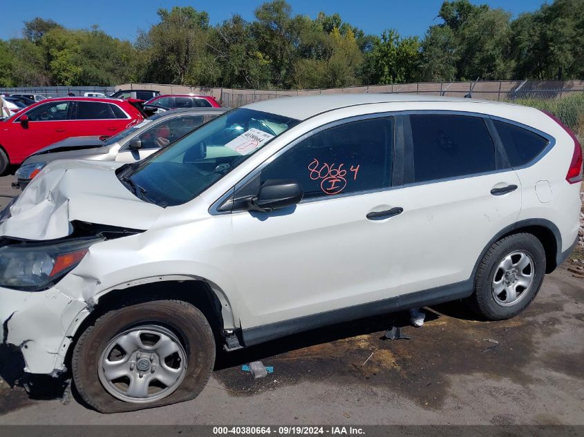 2014 Honda Cr-V Lx VIN: 5J6RM4H37EL023521 Lot: 40380664