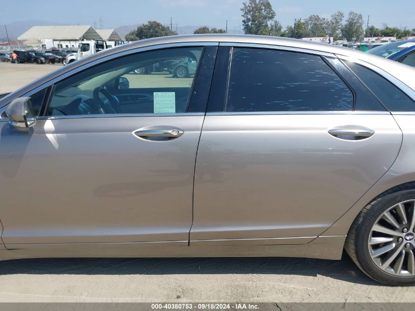 2018 Lincoln Mkz Premiere VIN: 3LN6L5A94JR626174 Lot: 40380753