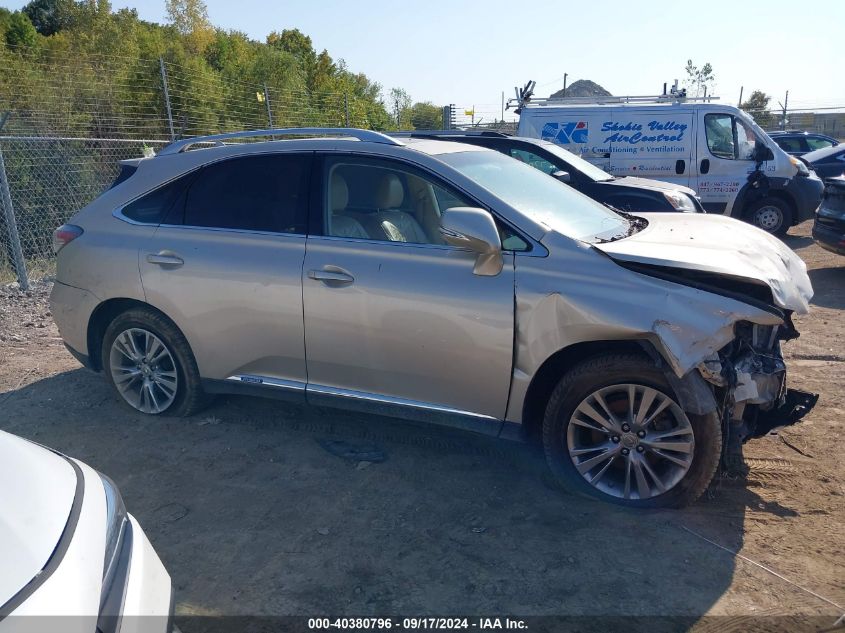 2013 Lexus Rx 450H VIN: JTJBC1BA3D2063144 Lot: 40380796