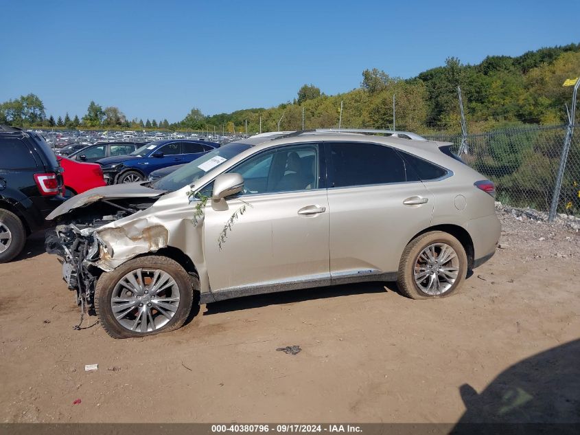 2013 Lexus Rx 450H VIN: JTJBC1BA3D2063144 Lot: 40380796