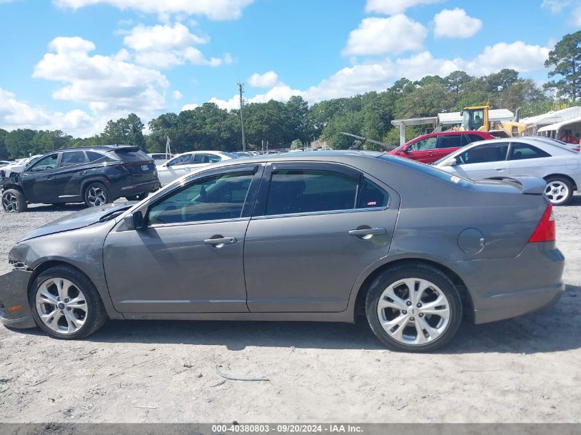 2012 Ford Fusion Se VIN: 3FAHP0HAXCR280869 Lot: 40380803