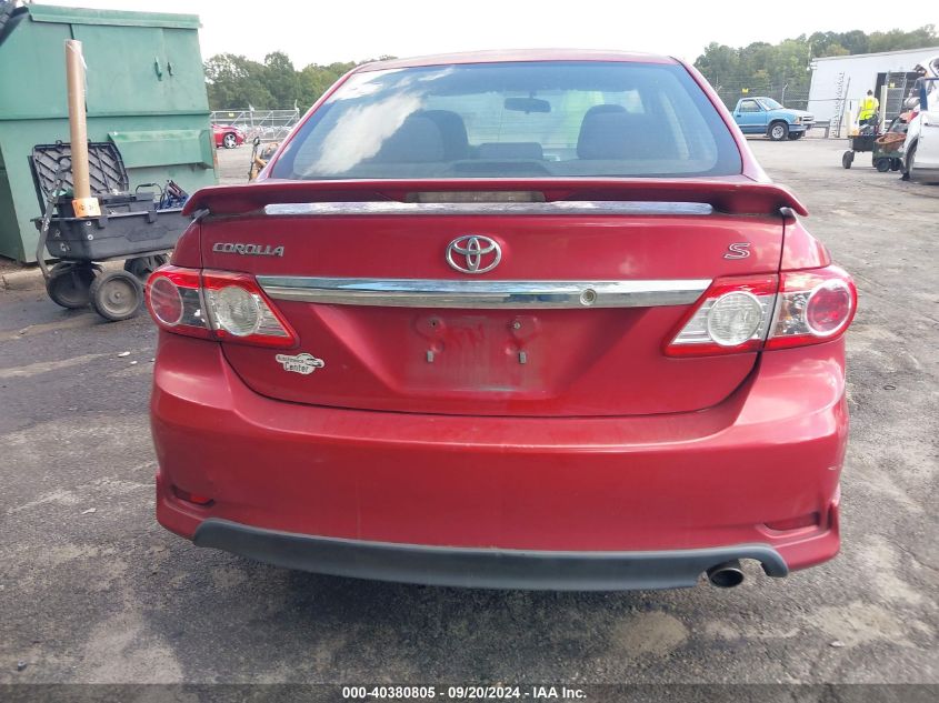 2011 Toyota Corolla S VIN: 2T1BU4EE1BC598603 Lot: 40380805