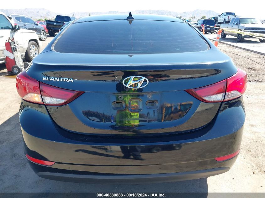 2015 Hyundai Elantra Se VIN: KMHDH4AE1FU354585 Lot: 40380888