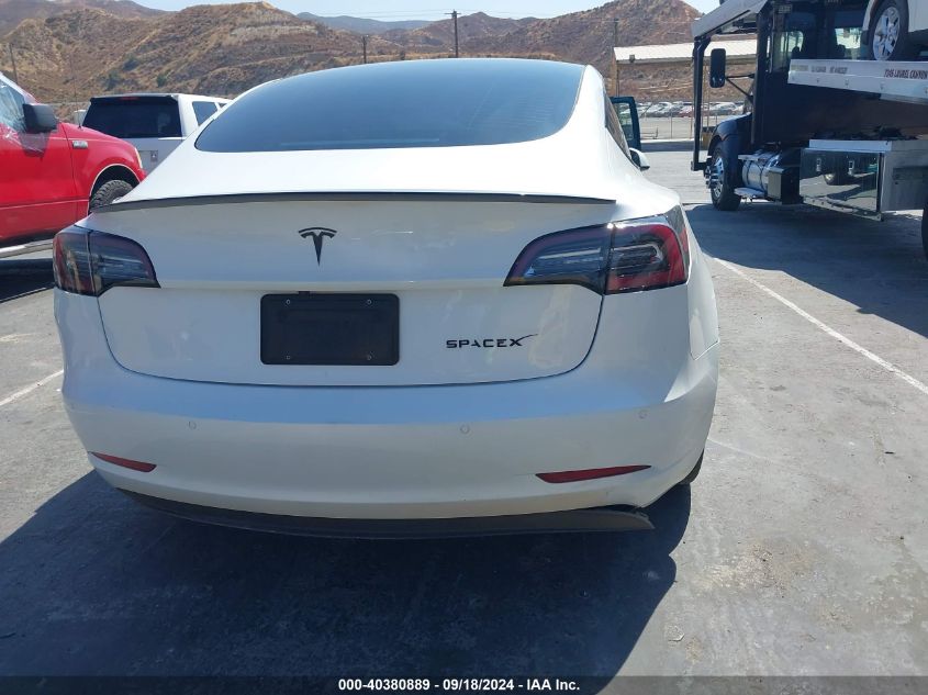 2021 Tesla Model 3 Standard Range Plus Rear-Wheel Drive VIN: 5YJ3E1EA2MF068233 Lot: 40380889