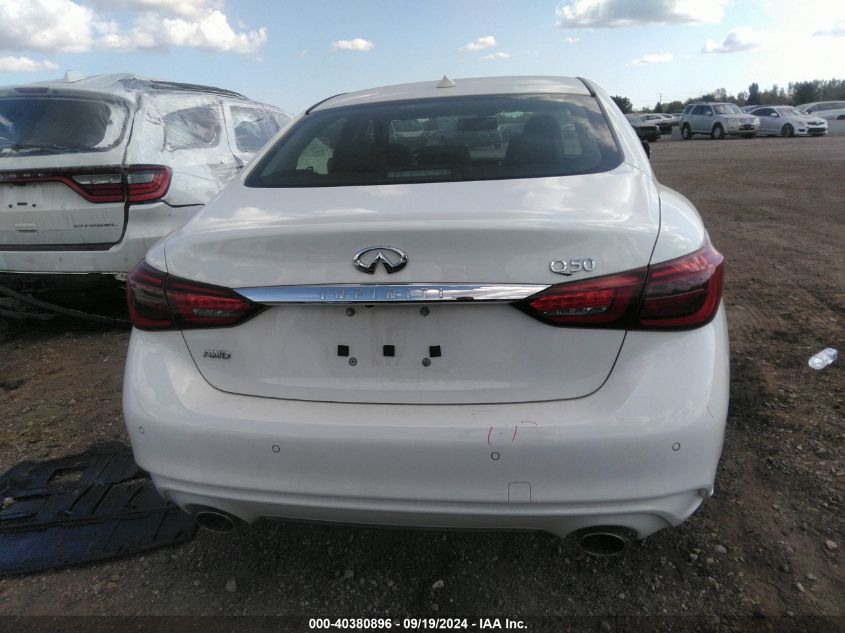 2023 Infiniti Q50 Luxe Awd VIN: JN1EV7BR5PM541319 Lot: 40380896