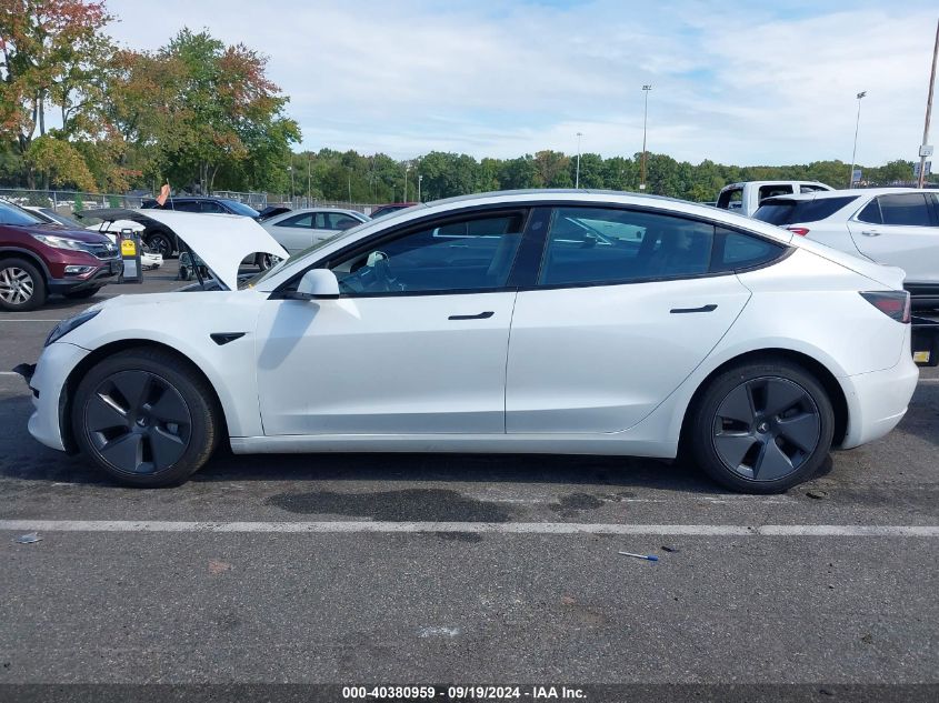 2021 Tesla Model 3 Standard Range Plus Rear-Wheel Drive VIN: 5YJ3E1EA1MF854816 Lot: 40380959