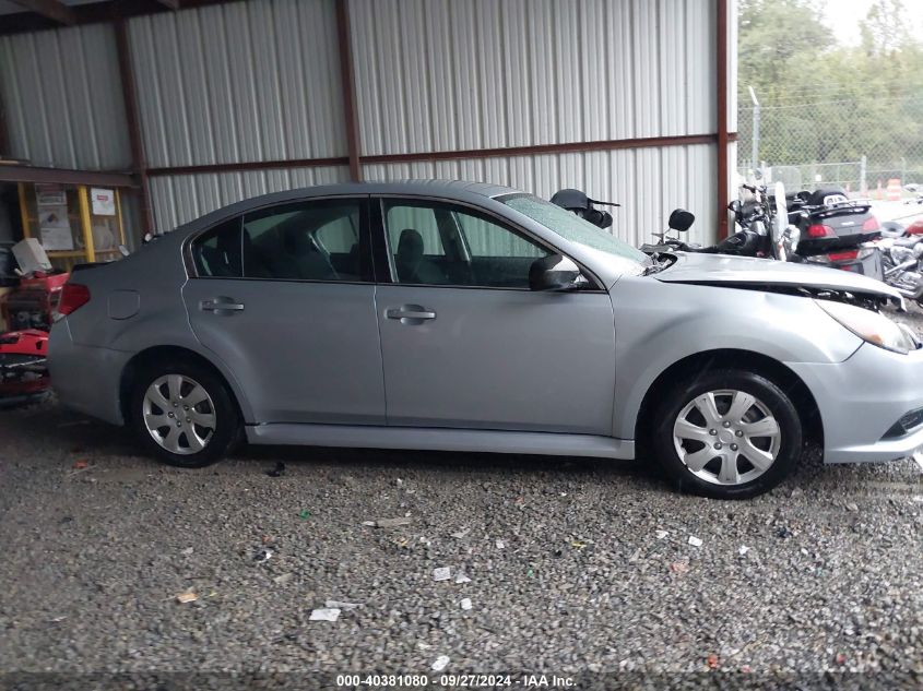 2014 Suba Legacy Manual 2.5I VIN: 4S3BMAA6XE1002720 Lot: 40381080