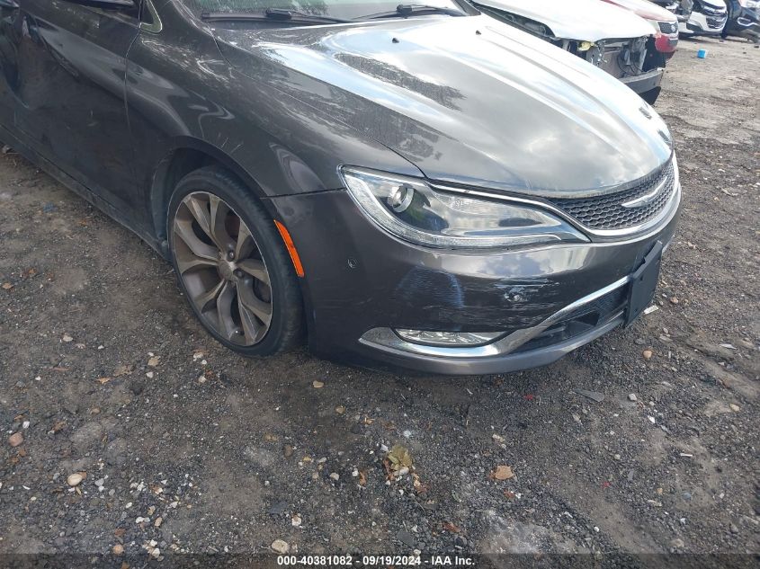 2015 Chrysler 200 C VIN: 1C3CCCEGXFN610287 Lot: 40381082