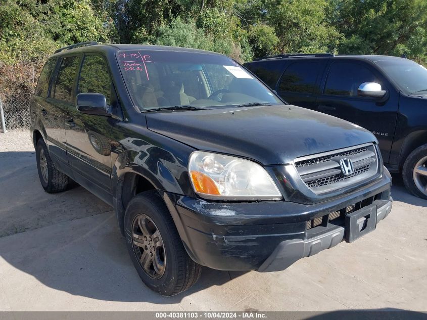 2005 Honda Pilot Ex VIN: 2HKYF18465H527582 Lot: 40381103