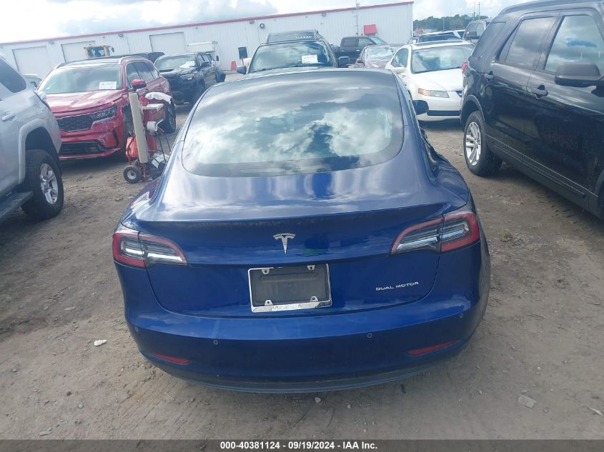 2019 Tesla Model 3 Long Range/Performance VIN: 5YJ3E1EB9KF387683 Lot: 40381124