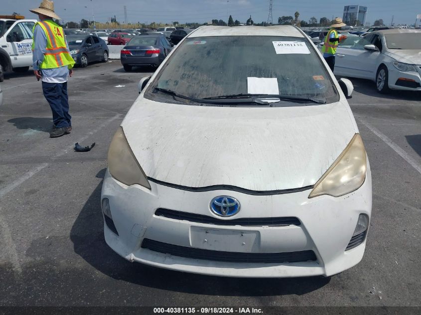 2013 Toyota Prius C Three VIN: JTDKDTB37D1549541 Lot: 40381135