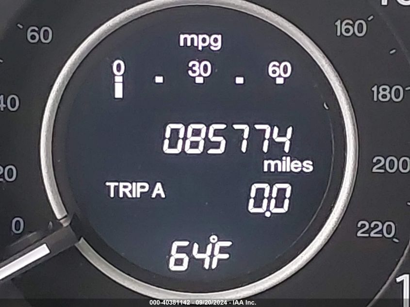 2012 Honda Cr-V Ex-L VIN: 2HKRM4H7XCH605977 Lot: 40381142