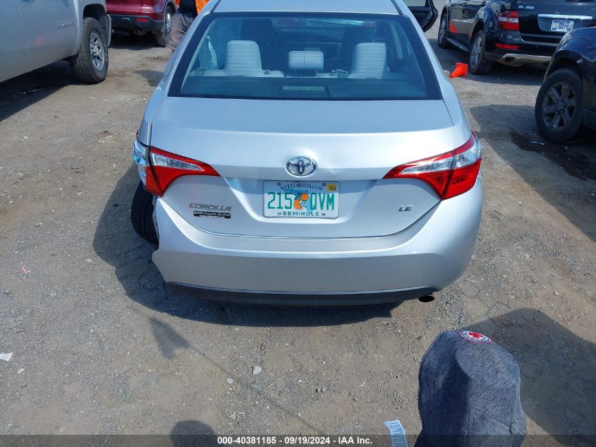 2014 Toyota Corolla Le VIN: 2T1BURHE2EC022600 Lot: 40381185