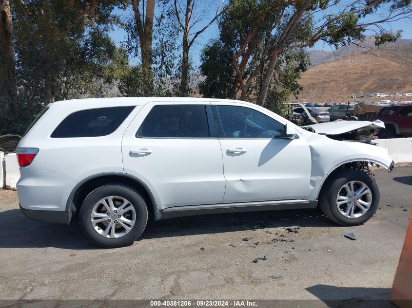 2013 Dodge Durango Sxt VIN: 1C4RDHAGXDC697784 Lot: 40381206