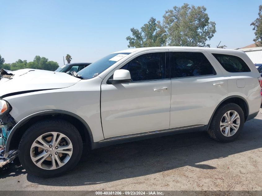 2013 Dodge Durango Sxt VIN: 1C4RDHAGXDC697784 Lot: 40381206