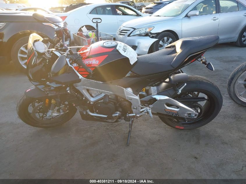 2019 Aprilia Tuono V4 1100 Rr VIN: ZD4KGU005KS001152 Lot: 40381211