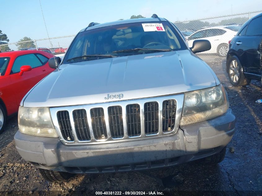 2002 Jeep Grand Cherokee Laredo VIN: 1J4GW48S82C317529 Lot: 40381222