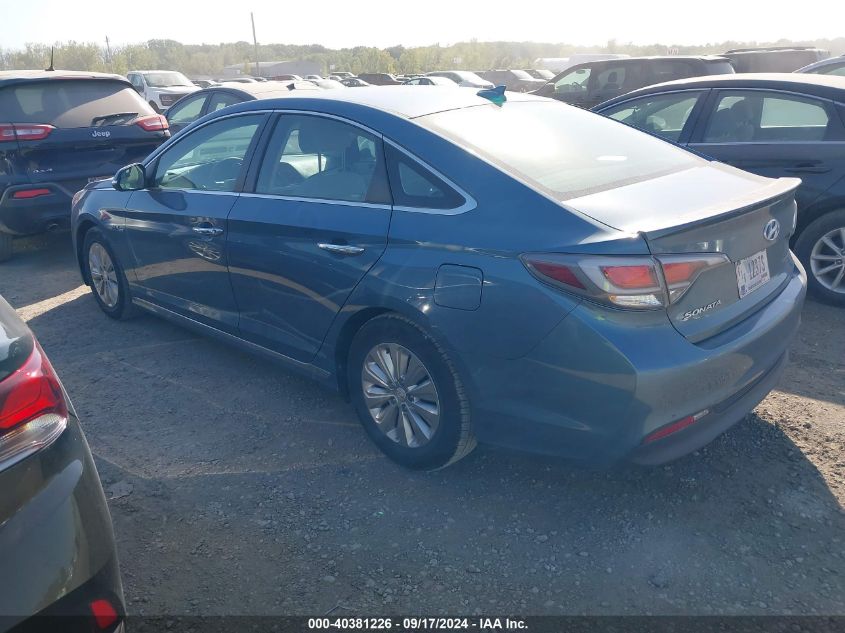 2016 Hyundai Sonata Hybrid Se VIN: KMHE24L18GA036045 Lot: 40381226