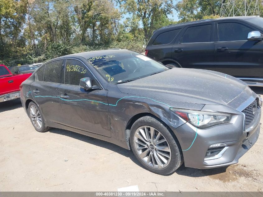 2018 Infiniti Q50 3.0T Luxe VIN: JN1EV7AR4JM442662 Lot: 40381230