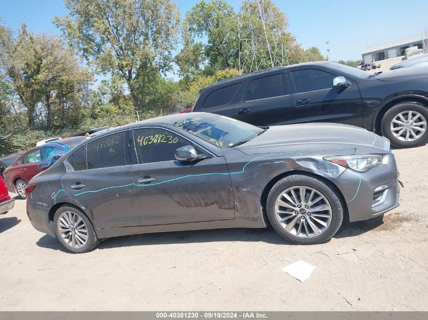 2018 Infiniti Q50 3.0T Luxe VIN: JN1EV7AR4JM442662 Lot: 40381230