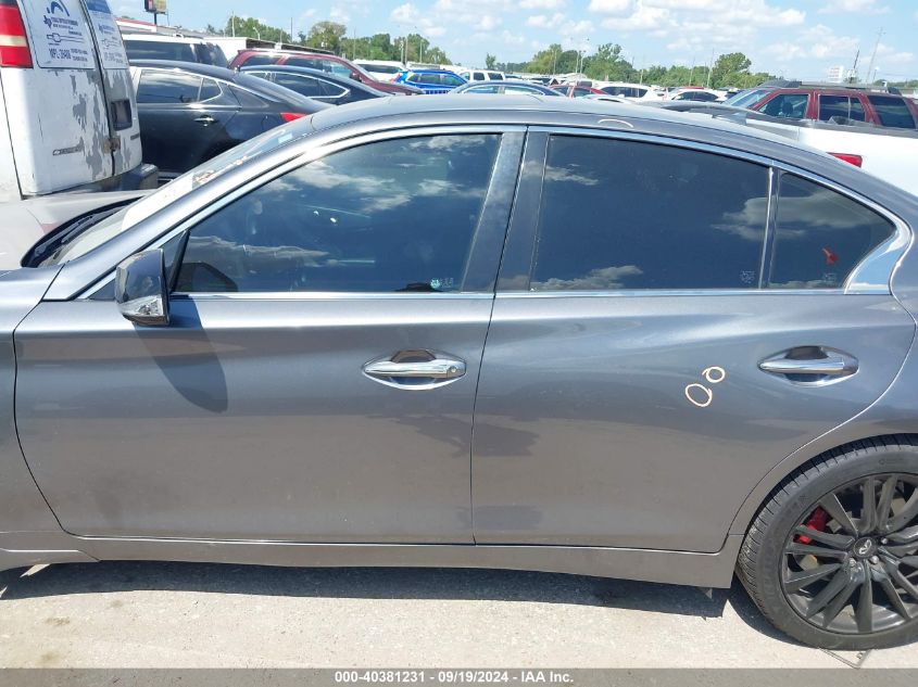 2018 Infiniti Q50 3.0T Red Sport 400 VIN: JN1FV7AP1JM461253 Lot: 40381231