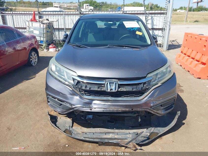 2015 Honda Cr-V Lx VIN: 3CZRM3H36FG702267 Lot: 40381270