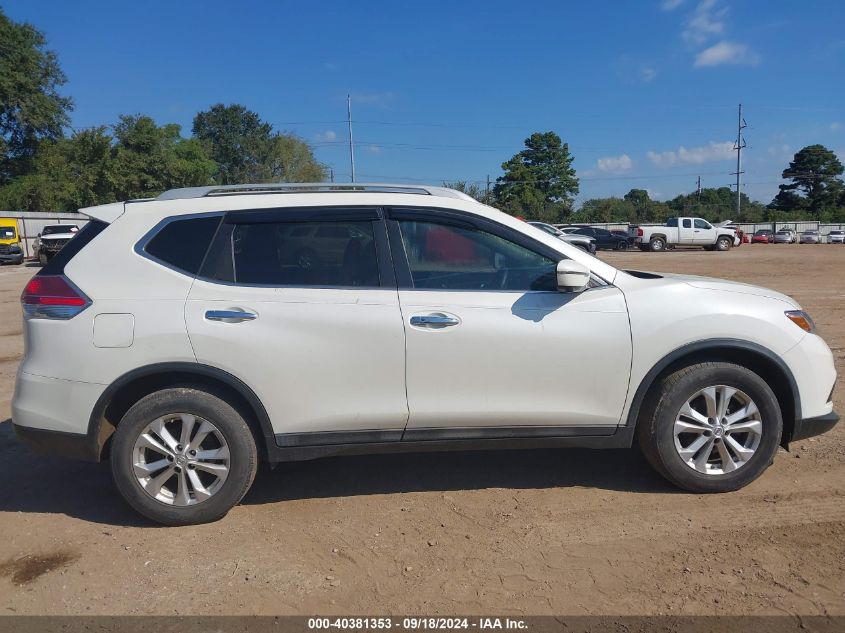 2016 Nissan Rogue Sv VIN: 5N1AT2MT2GC734235 Lot: 40381353