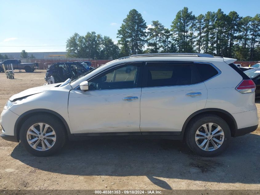 2016 Nissan Rogue Sv VIN: 5N1AT2MT2GC734235 Lot: 40381353